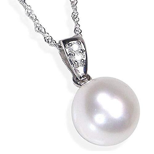 新作揃え プラチナ枠 アコヤ本真珠ペンダントネックレス 国産純和珠8 5ミリダイヤ入り誕生石６月日本製 ギフトラッピング済み ネックレス ペンダント Binghamtonhots Com