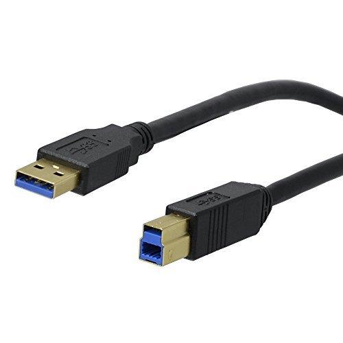 アクロス USB3.0ケーブルA-Bタイプ ブラック 1m AZB3-10BK