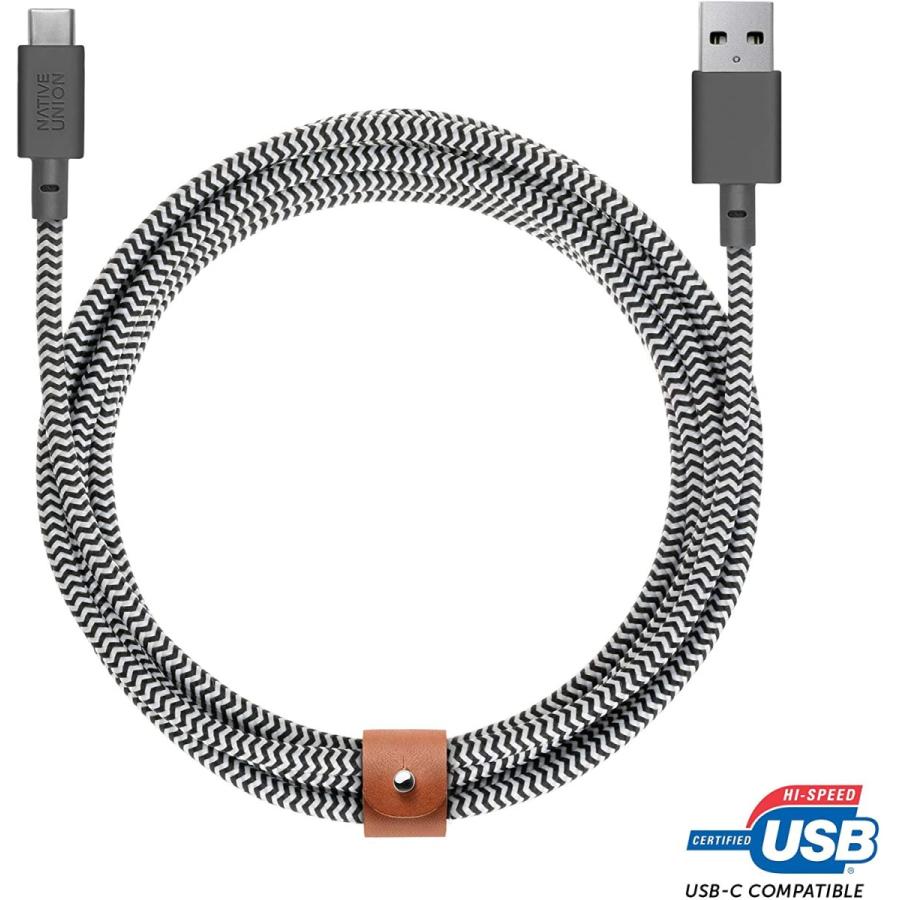 NATIVE UNION ネイティブユニオン Belt Cable XL USB-C to USB-A 3m 急速充電ケーブル レザーストラ :20201101003149-00931:Hanamaru-ya 通販 NATIVE UNION ネイティブユニオン Belt Cable XL USB-C to USB-A 3m 急速充電ケーブル レザーストラ