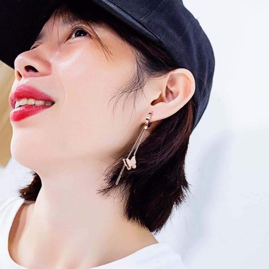 Rockyu ジュエリー ブランド クローバーピアス レディース 人気 揺れる ピアスレディース ピンクゴールド 18k ステンレス 四つ葉 Hanamaru Ya 通販 Yahoo ショッピング