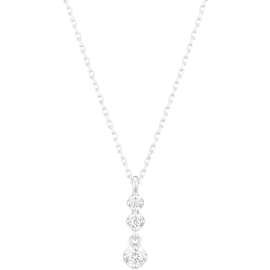 4℃(ヨンドシー) ダイヤモンドK10ホワイトゴールド(WG) ネックレス 111736123202 ヨンドシー ダイヤモンドK10ホワイトゴールド WG ネックレス