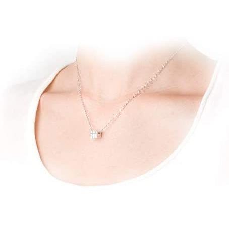 【新入荷】 ソウルジュエリー 遺骨ペンダント シルバー キューブ SV925 ダイヤモンド 手元供養 遺骨入れ 遺骨ネックレス 【2585579213】(13045円)