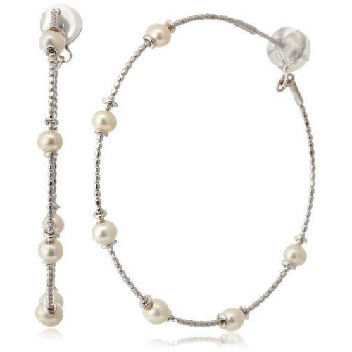 ソプラソリト SOPRASOLITO K10 WG ホワイトゴールド 淡水 パール フープ ピアス 89817(17089円)