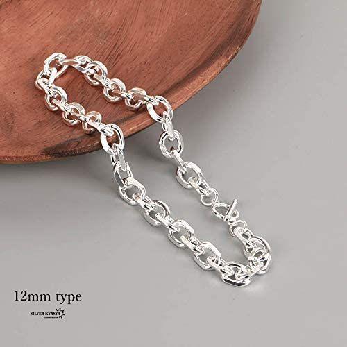 2年保証 チェーンネックレス レディース Kyasyaマンテルネックレス Silver ブランド 幅12mm 長 シルバー 太幅 マンテルチェーン ネックレス ペンダント Www Fattoriabacio Com