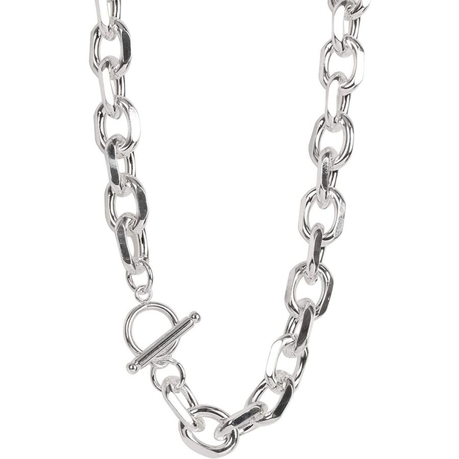 2年保証 チェーンネックレス レディース Kyasyaマンテルネックレス Silver ブランド 幅12mm 長 シルバー 太幅 マンテルチェーン ネックレス ペンダント Www Fattoriabacio Com