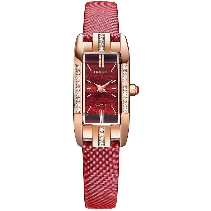 おしゃれ ファッションウォッチ 防水 クオーツ時計 おしゃれ レディース 腕時計 ガールズ レッド Bm9 可愛いデザイン 女性用うで時計 腕時計 Oroagri Eu