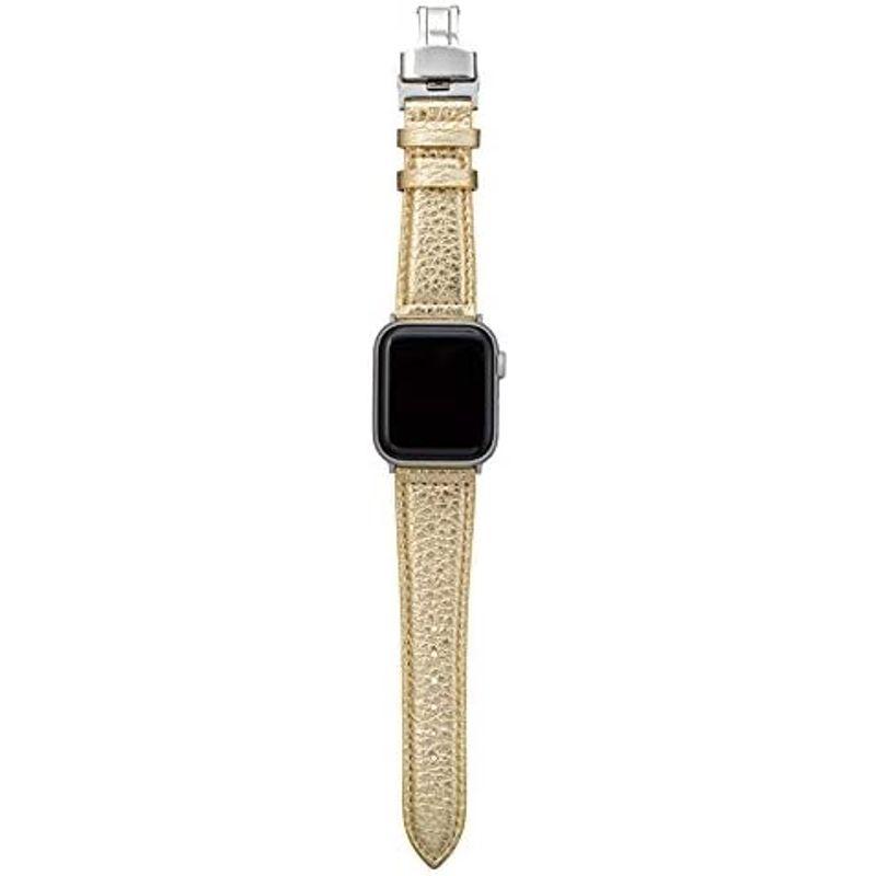 GRAMAS Apple Watch バンド 本革レザー メタリック コンパチブル