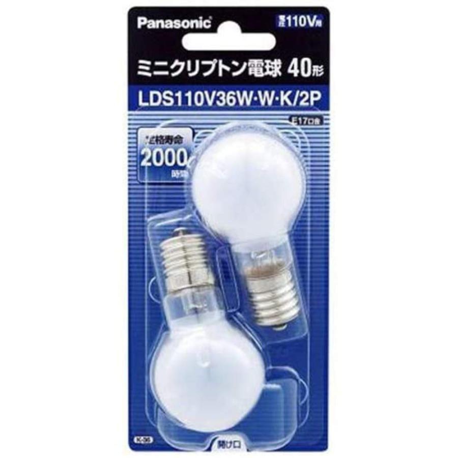 Panasonic ミニクリプトン電球 54W E17 6個セット パナソニック ミニクリプトン電球 110V 40W形(36W) E17口金 35mm径