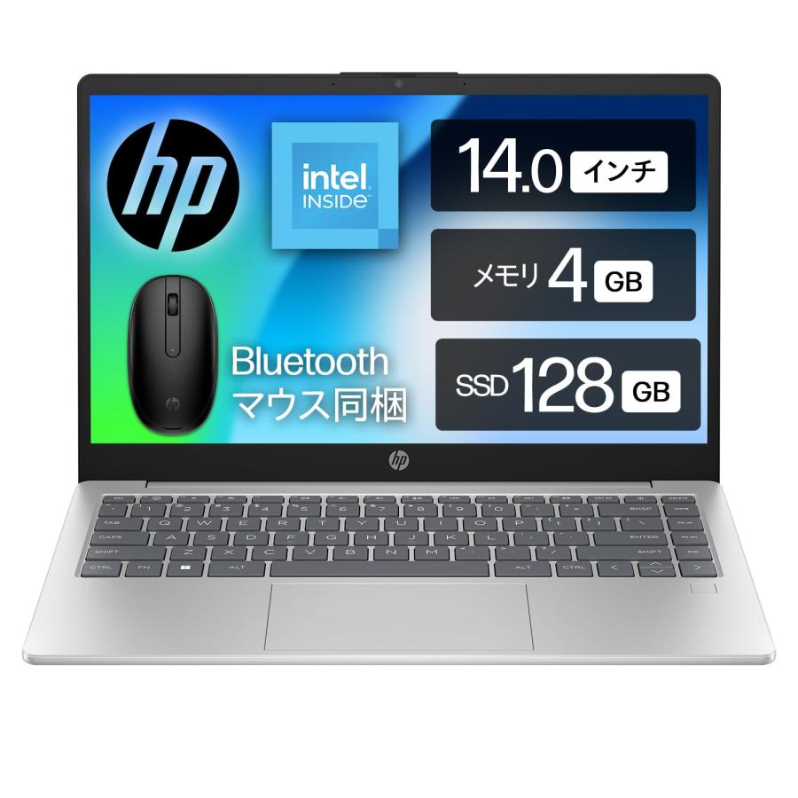 HP ノートパソコン 14-ep0014TU インテル プロセッサーN100 4GBメモリ