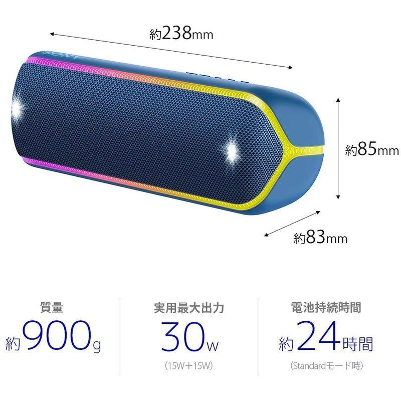 美品 ソニー ワイヤレスポータブルスピーカー SRS-XB32 : 防水 / 防塵 / 防錆 / Bluetooth / 重低音モデル / マイク 【G2906631611】(14666円)