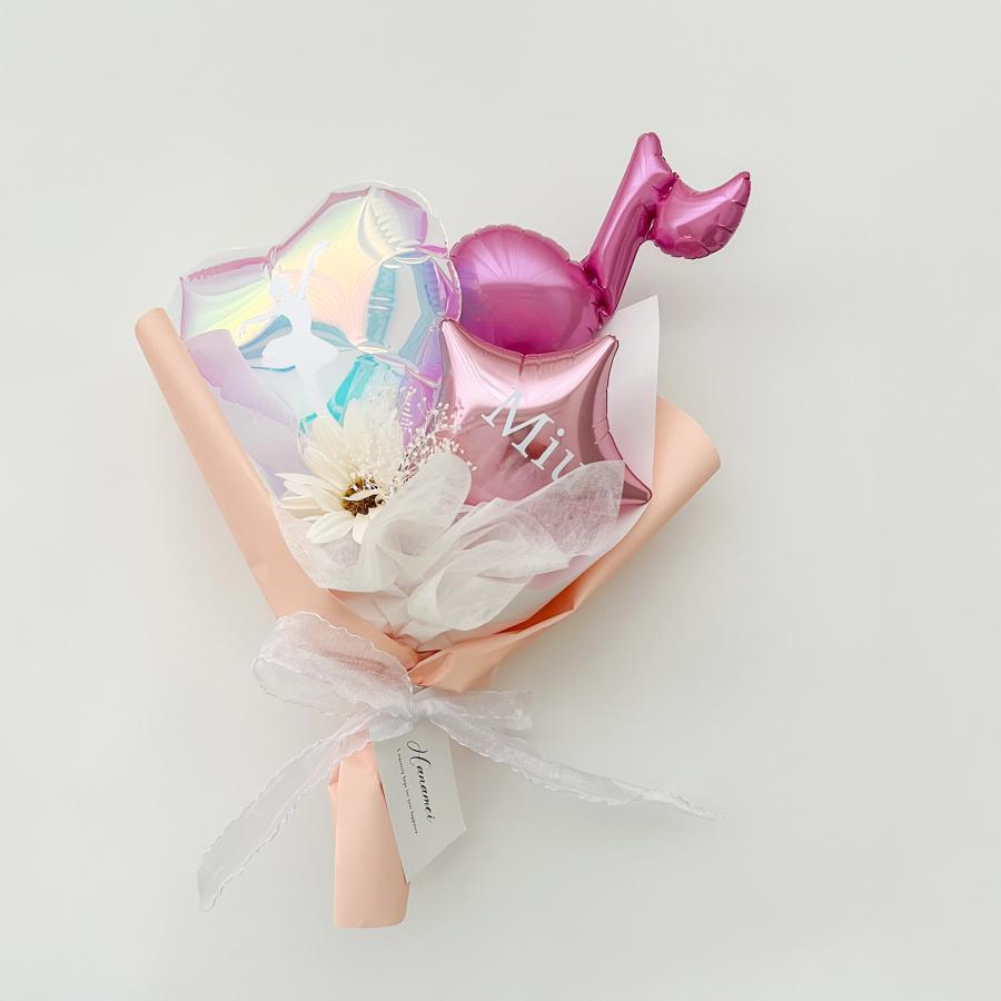 party shop Hanamei シャイニー バルーンブーケ 名前入れ 音符入り