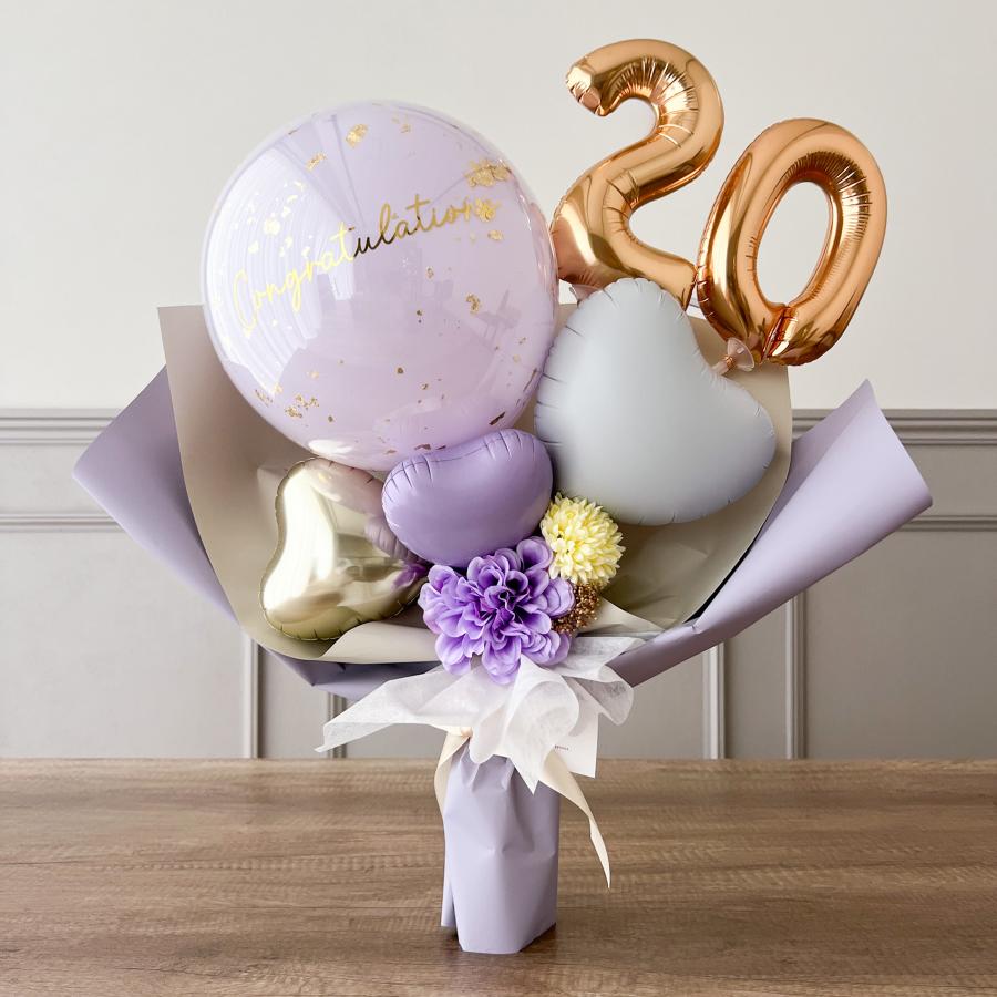party shop Hanamei 二十歳 お祝い バルーン ブーケ バルーンギフト