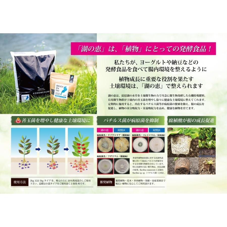 湖の恵 5kg×2袋セット（合計10kg） ＜オーガニック肥料＞屋外向け