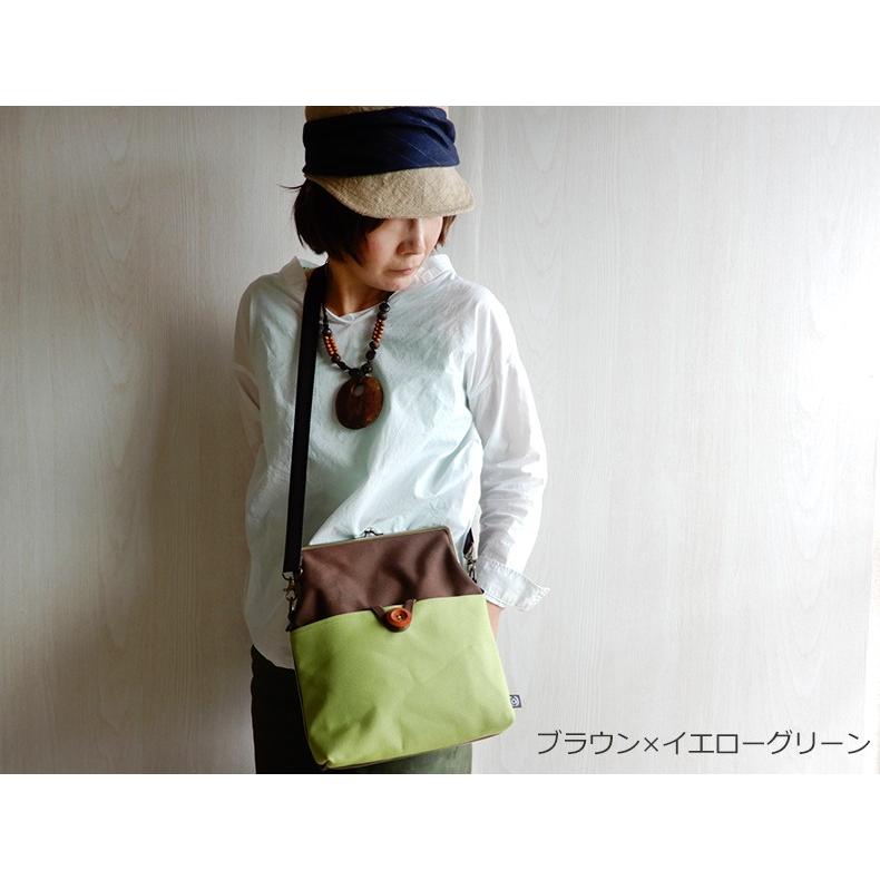 ショルダーバッグ がま口ショルダーバッグ がま口 バッグ バイカラー 2