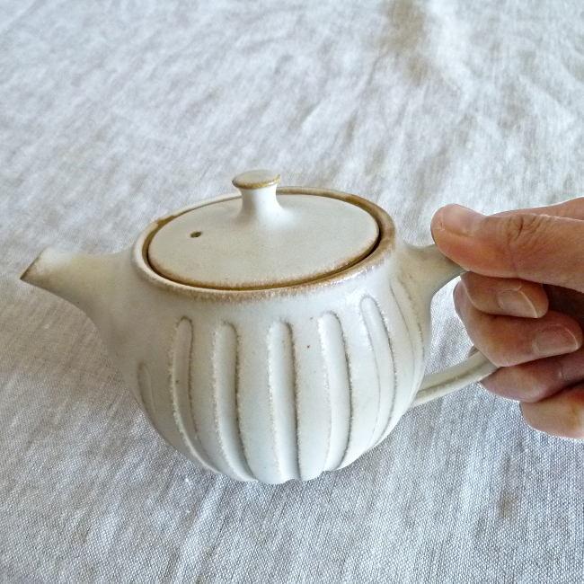 益子焼 わかさま陶芸 kinari キナリ まん丸ティーポット 小