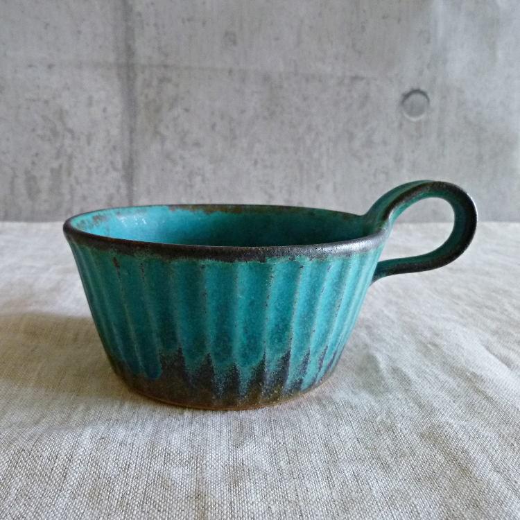 益子焼 わかさま陶芸 シャビーターコイズ スープカップ Wakasama Shabysoupcup ハナモミモ雑貨店 通販 Yahoo ショッピング