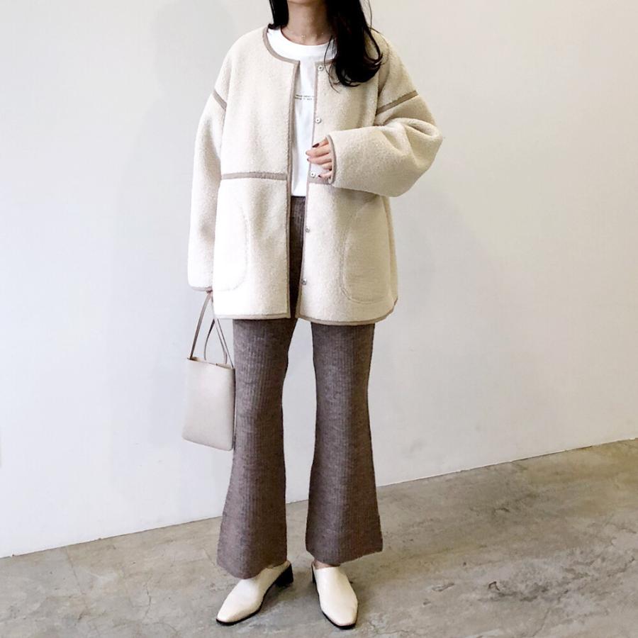 フレアニットパンツ ニットワイドパンツ フレアパンツ ニットパンツ レディース 秋 冬 おしゃれ 30代 40代 50代 コーデ Nifp Hana Momo ハナモモ 通販 Yahoo ショッピング