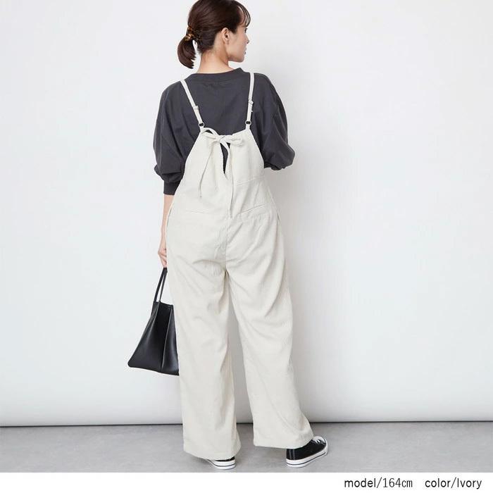 春夏 デニム サロペット ワイドパンツ おしゃれサロペットパンツ