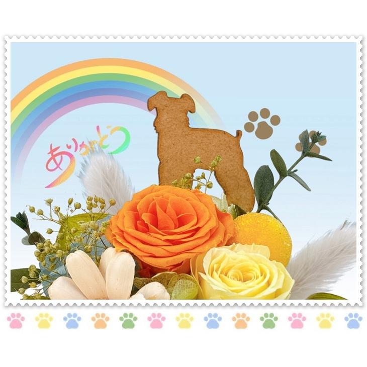 プリザーブドフラワー ドライフラワー ペット用 お悔やみ花 クリア
