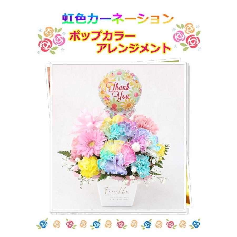 母の日 ギフト プレゼント レインボーカーネーション バルーン お誕生日 開店祝い 生花 アレンジ Rainbowcarnation01 バルーン電報 花ギフト 花模様 通販 Yahoo ショッピング
