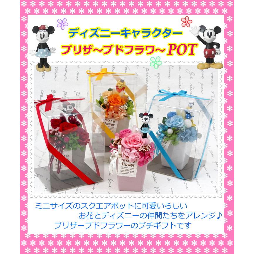 ディズニー プリザーブドフラワー入造花 プチポット ミッキー ミニー ドナルド デイジー プーさん チップ Zouka56 バルーン電報 花ギフト 花模様 通販 Yahoo ショッピング