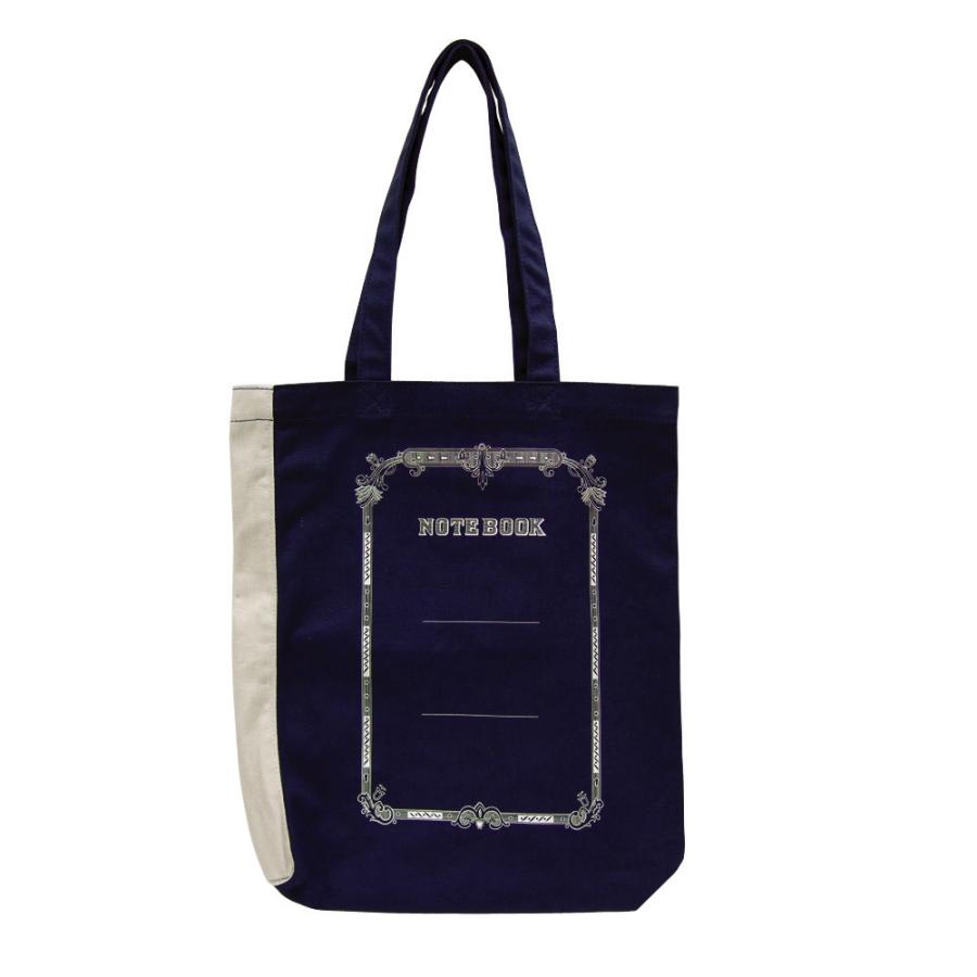 大きめサイズのトートバッグ ツバメ×CUBIX グレー、ネイビー、カラシ