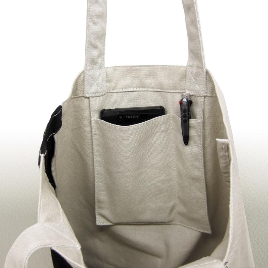 大きめサイズのトートバッグ ツバメ×CUBIX グレー、ネイビー、カラシ