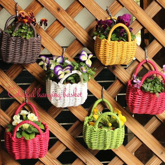 コロンと かわいい カラフル プチ ハンギングバスケット Ssサイズ 花苗園芸店なごみ 通販 Yahoo ショッピング