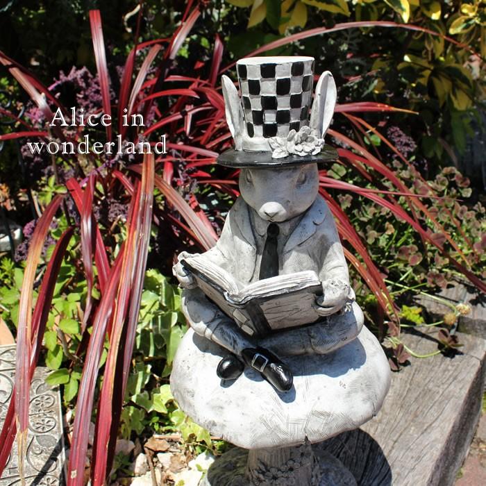 不思議の国のアリス きのこ ウサギ ラビット ブック オーナメント