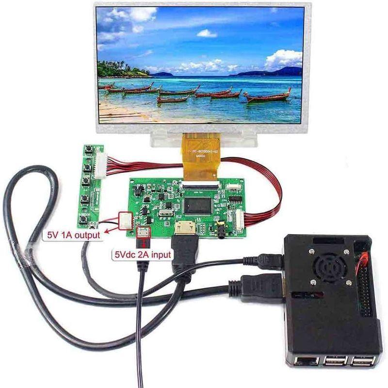 7インチ IPS液晶パネル 1024x600 HDMI LCDコントロール基板 ラズベリーパイ支持 USB 電源ケーブル｜hananooo｜04