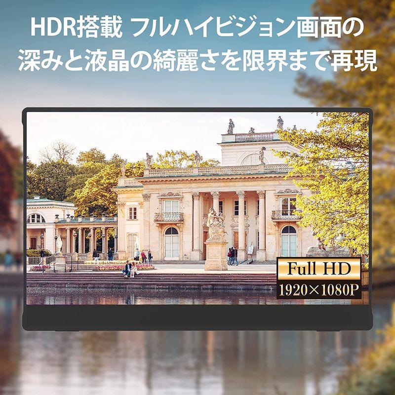 ニュー ブリッジ モバイルモニター 15.6インチ HDR搭載 モバイルディスプレイ 1080P 日本設計 ゲームモニター Type-C/H｜hananooo｜07