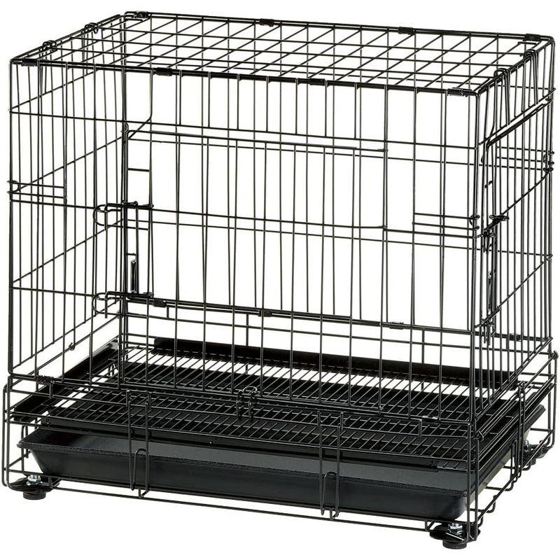 ⭐️完成品⭐️ リッチェル プロフェッショナルペットケージ M ブラック 62.5×42.5×56cm 【2113225130】(10665円)