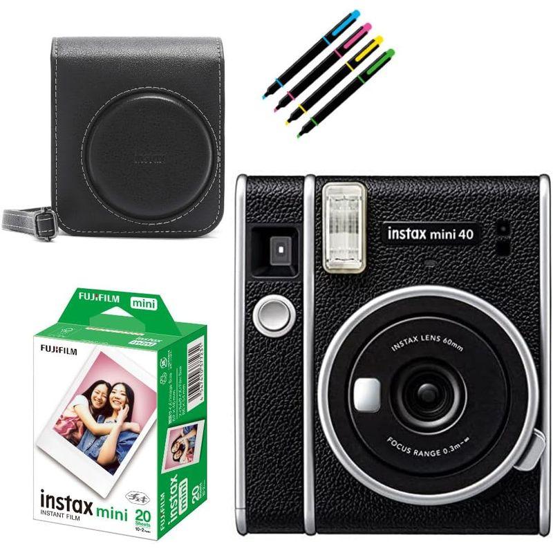 日本公式通販サイト 富士フイルム インスタントカメラ チェキ instax mini 40＆専用ケース＆フィルム20枚＆デコペン