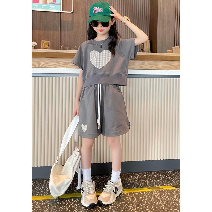 子供服 セットアップ 女の子 半袖 夏 2点セット 子供ジャージ ヒップホップ 韓国子供服 キッズ 可愛い おしゃれ 小学生 通学着 新品 1 130 140 150 160 Ctzh179 花の海ストア 通販 Yahoo ショッピング