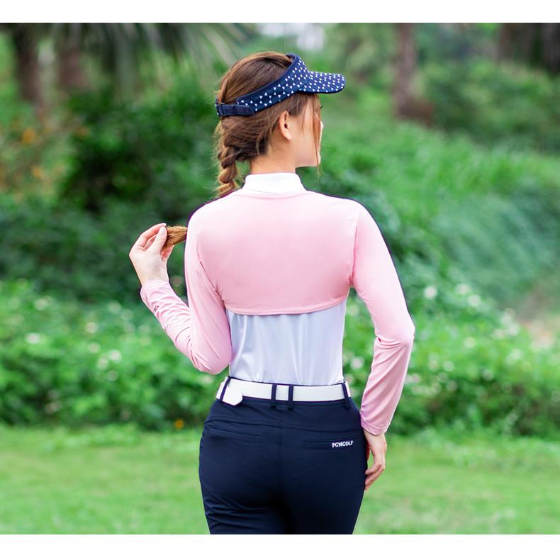 ゴルフシャツ レディース アームカバー 長袖 クール 腕カバー 薄手 夏物用 ひんやり Uvカット ゴルフウェア 日焼け止め Gef3 花の海ストア 通販 Yahoo ショッピング