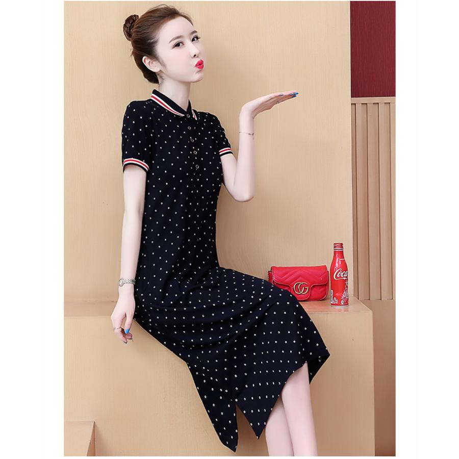 6円 限定セール ポロワンピース レディース スポーツウェア ゴルフウェア ポロシャツ ワンピース 丈長め ゴルフ 吸汗 半袖 カジュアル おしゃれ