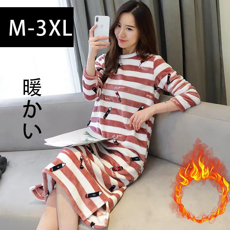 ルームウェア パジャマ 冬 ワンピース ロング丈 モコモコ ルームウェア レディース 厚手 暖かい 女子 パジャマ 可愛い 部屋着 Hsy6 花の海ストア 通販 Yahoo ショッピング