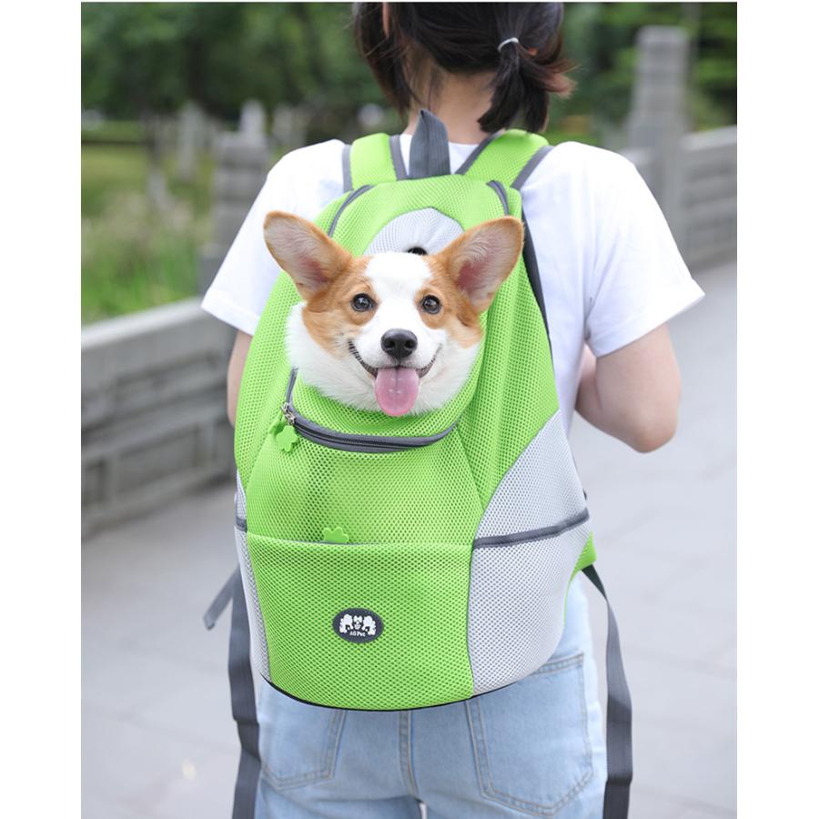 ペット用品 ペットリュックサック 通気性抜群 キャリーバッグ ペット用 犬 抱っこ紐 お出かけ 通院 犬用品 ワンちゃん バックパック Mg50 花の海ストア 通販 Yahoo ショッピング