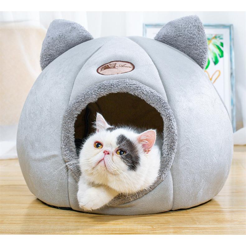 猫用ベッド ペットベッド 可愛い 小型犬 猫 ペット用品 ネコ ベッド クッション ペットハウス 猫ベッド 防寒 あったか 寝具 保温 四季 Mg55 花の海ストア 通販 Yahoo ショッピング