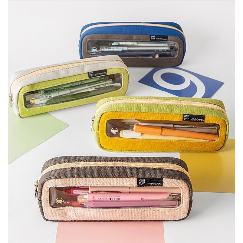 クリアペンケース ペンホルダー 筆箱 ペンケース 収納ケース 男女兼用 透明 おしゃれ シンプル かわいい 無地 中学生 小学生 見やすい 筆入れ Pencas9 花の海ストア 通販 Yahoo ショッピング