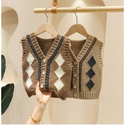 ベスト ニットベスト キッズ 女の子 男の子 春秋冬 キッズ 子供服 トップス 普段着 通学通園 ベビー服