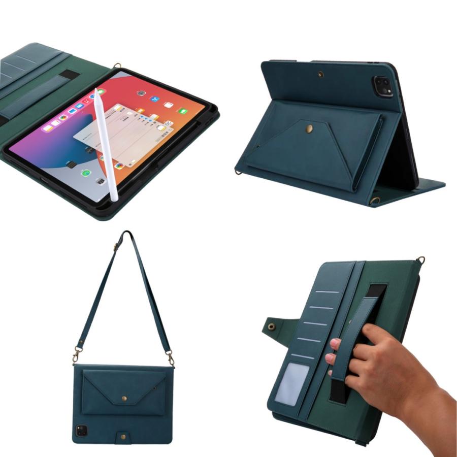 iPadケース ショルダー 移動ポケット mini 9.7 10.2 iPad8 iPad9