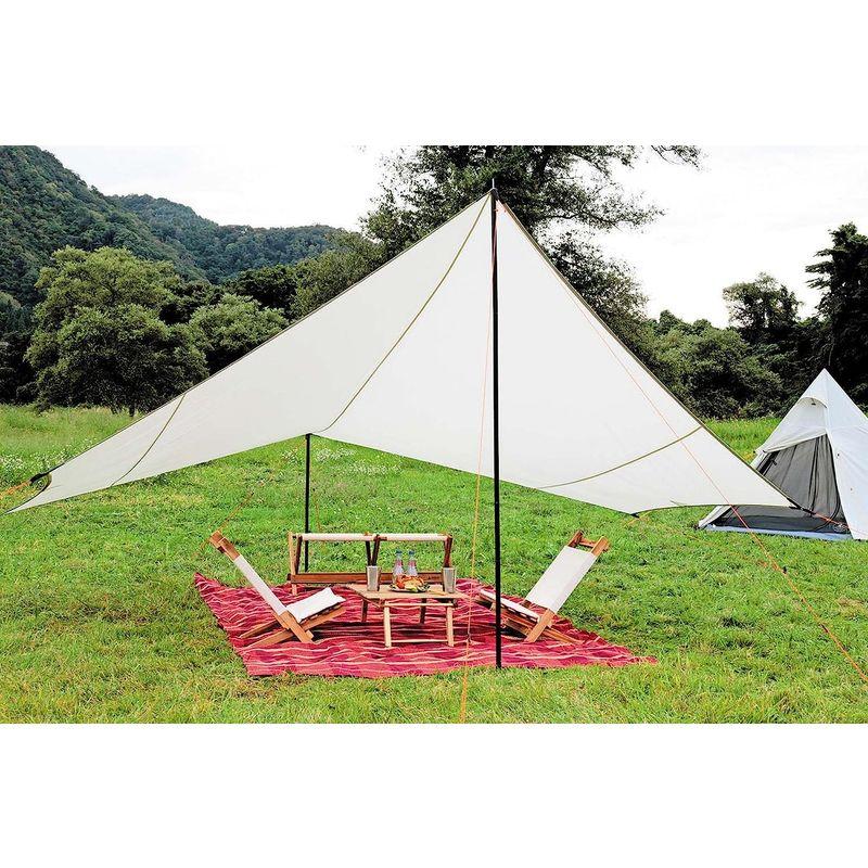 キャプテンスタッグ(CAPTAIN STAG) タープ ヘキサゴン サイズ400×420×H220cm UV・PU加工 キャリーバッグ付き タープ 約 CAPTAIN STAG ヘキサゴン サイズ400×420×H220cm UV PU加工 キャリーバッグ付き サイズ 4本