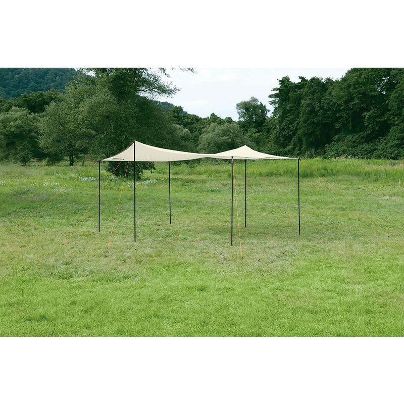 キャプテンスタッグ(CAPTAIN STAG) タープ ヘキサゴン サイズ400×420×H220cm UV・PU加工 キャリーバッグ付き タープ 約 CAPTAIN STAG ヘキサゴン サイズ400×420×H220cm UV PU加工 キャリーバッグ付き サイズ 4本