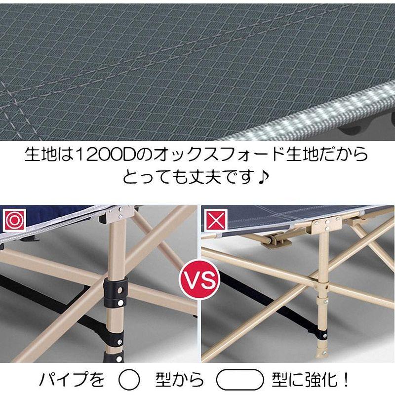 VIXA(ヴィクサ) 折りたたみベッド コンパクト アウトドア キャンピングベッド 耐荷重200kg 寝心地いい 通気 移動便利 フォールデ ヴィクサ 折りたたみベッド コンパクト アウトドア キャンピングベッド 耐荷重200kg 寝心地いい 通気 移動便利 フォールデ