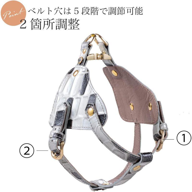 Now&Fountain ボディベルト Bタイプ ジュエリータイル 本革 ハーネス トイプードル ミニチュアダックスフンド ミニチュアシュナ ミニチュアダックスフンド ボディベルト Bタイプ ジュエリータイル 本革 ハーネス トイプードル ミニチュアシュナ