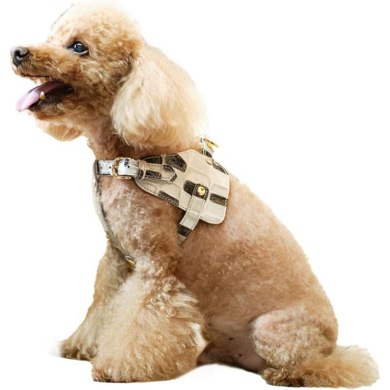 Now&Fountain ボディベルト Bタイプ ジュエリータイル 本革 ハーネス トイプードル ミニチュアダックスフンド ミニチュアシュナ ミニチュアダックスフンド ボディベルト Bタイプ ジュエリータイル 本革 ハーネス トイプードル ミニチュアシュナ