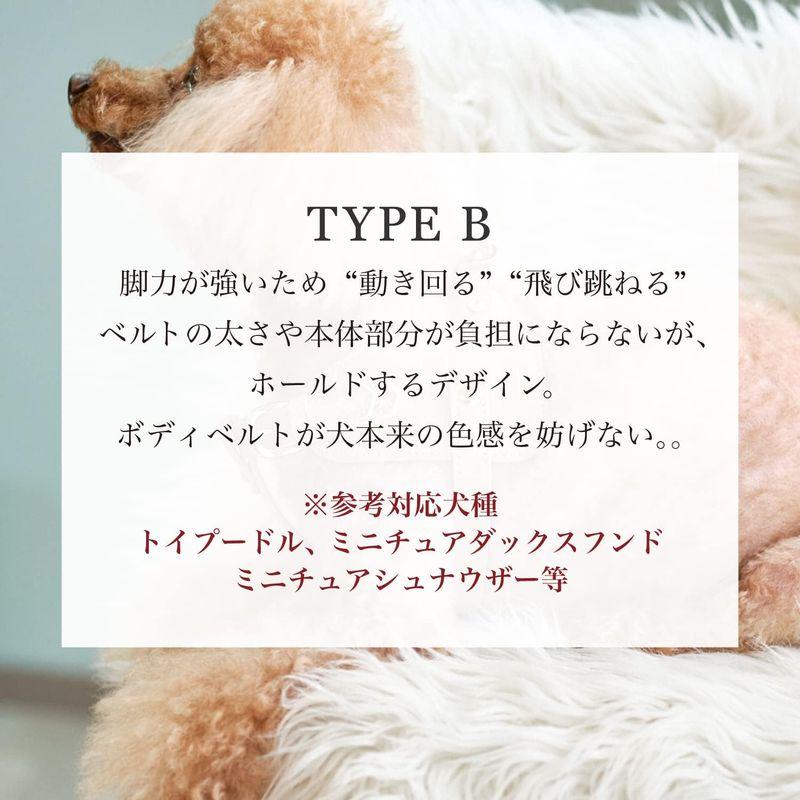 Now&Fountain ボディベルト Bタイプ ジュエリーエンボス 本革 ハーネス トイプードル ミニチュアダックスフンド ミニチュアシュ ミニチュアダックスフンド ボディベルト Bタイプ ジュエリーエンボス 本革 ハーネス トイプードル ミニチュアシュ