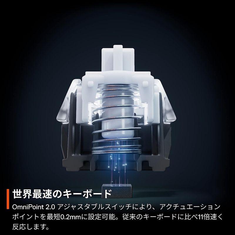 SteelSeries ゲーミングキーボード ミニサイズ Apex Pro Mini Wireless US 無線 ワイヤレス 英語配列 Q SteelSeries Q