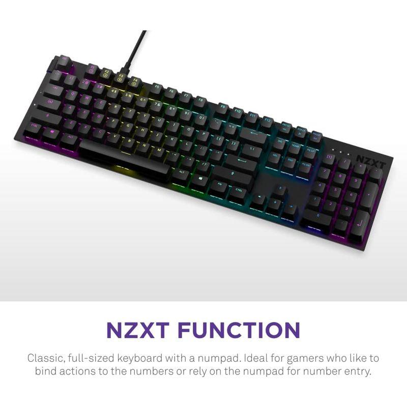 NZXT FUNCTION ゲーミングキーボード ブラック KB-1FSUS-BR KB589 FUNCTION ゲーミングキーボード ブラック KB 1FSUS BR KB589